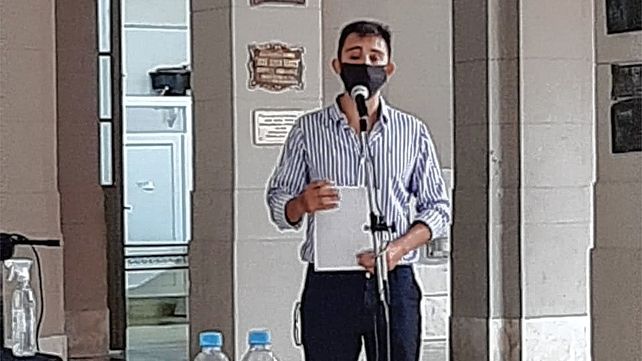 Lucas Barrios es el flamante presidente del Consejo Directivo brindó unas palabras a los presentes