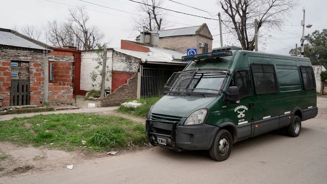 Un móvil de Gendarmería en pasaje Rafaela al 6000