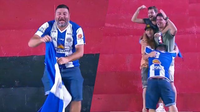 Cuatro hinchas de Cerro Largo viajaron a Brasil por la Copa Sudamericana.