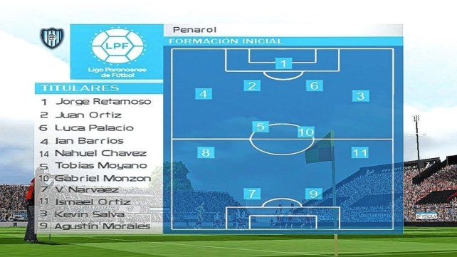 Formación de Peñarol en la Liga Paranaense de Fútbol.