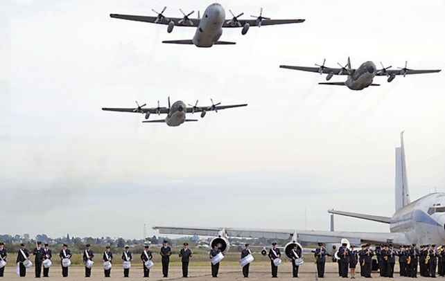 Malvinas. La Fuerza Aérea celebró el 31º aniversario del bautismo de fuego.