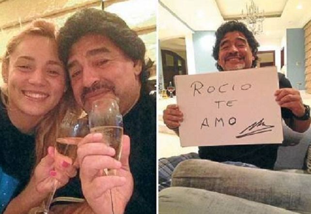 Diego Maradona y su nueva novia en Dubai | “Rocío, te amo”