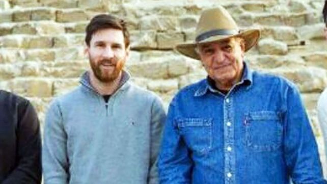 Messi y Hawass durante la visita del rosarino a Egipto.