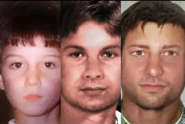 Reconstrucción digital sobre cómo sería el rostro de Bruno Gentiletti en la actualidad. La técnica se logra con el uso de fotografías de familiares masculinos para proyectar los rasgos.