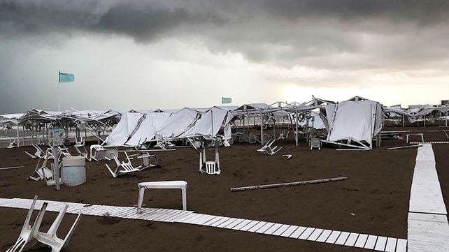 Fuerte temporal afectò varias ciudades de la&nbsp; Costa Atlántica