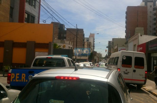 El asalto ocurrió en el edificio de calle Corrientes al 200