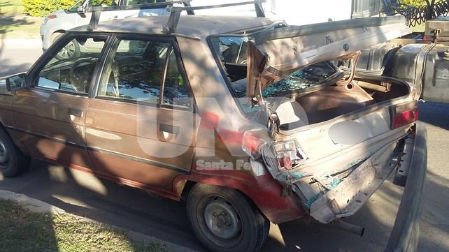Fuerte accidente en avenida Alem y Sarmiento