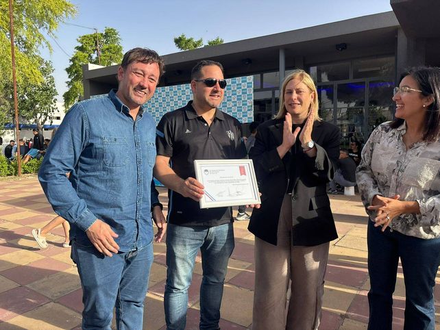 En campaña. El senador Esteban Motta apoyó la candidatura de la vicegobernadora Gisela Scaglia