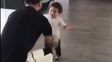 el tierno video de mateo que corre a los brazos de su papa messi