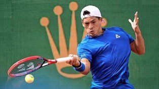 Báez sacó para partido pero falló y se despidió en primera ronda de Montecarlo