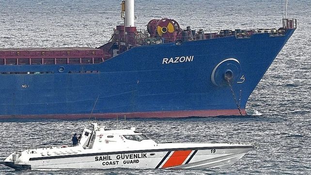 El primer barco con granos ucraniano llegó a destino