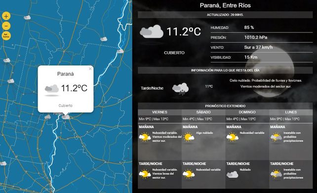 Llegó el frío: se esperan mínimas de 4 °C