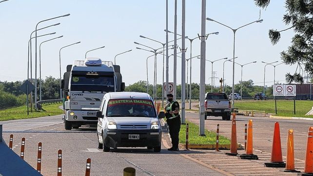 Controles en el acceso al Túnel Subfluvial