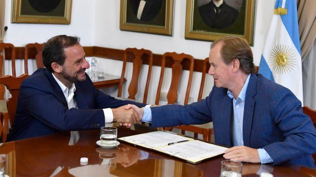 Bordet y el secretario de Economía del Conocimiento de la Nación
