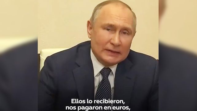 Vladimir Putin: los pagos por gas a Europa serán en rublos