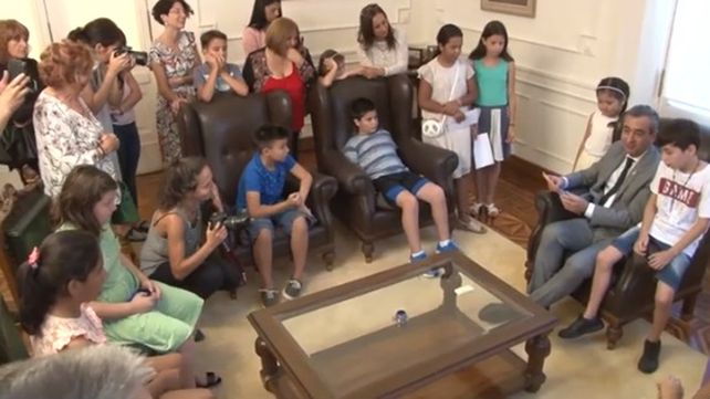 En su primera actividad oficial, Javkin recibió a los Consejos de Niñas y Niños