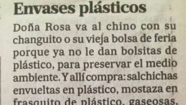 Doña Rosa va al chino, la carta que hace furor en las redes sociales