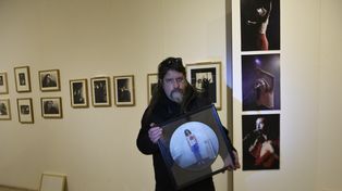 De culto. Sergio Rébori con el vinilo de “Del 63”, disco debut de Fito.