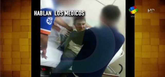Las primeras imágenes de Matías Alé durante su internación y detención