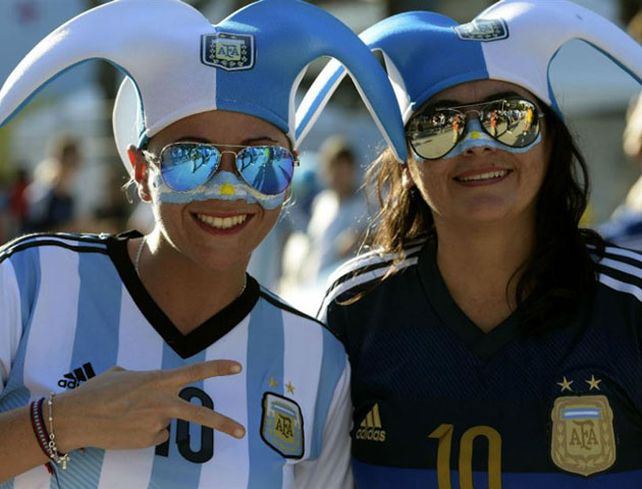 Las fotos de las chicas argentinas, las más linda del Maracaná