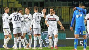 Bologna goleó a Empoli y se acerca a la final de la Coppa Italia
