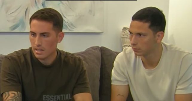 Cufré y Osorio durante la nota grabada por el canal Ocho de Tucumán: “Perdimos la familia y el trabajo”