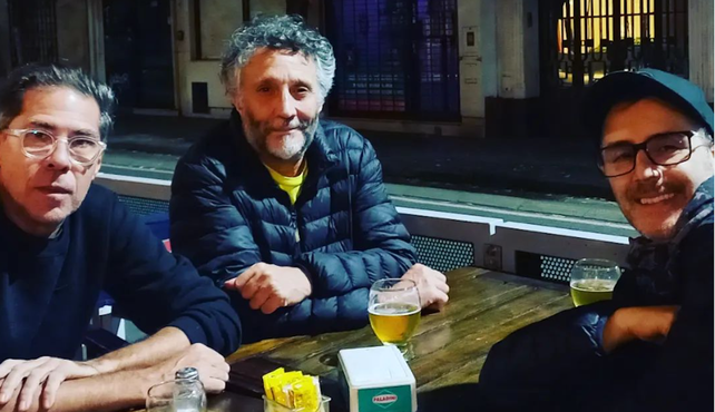 Fito Páez en Gorostarzu con Coki Debernardi y Carlos Vandera.