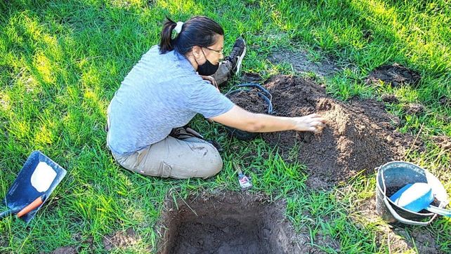 Los hallazgos arqueológicos se produjeron en la laguna