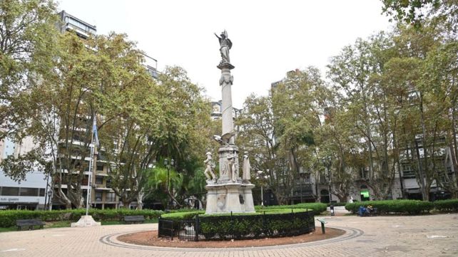 La histórica plaza 25 de Mayo lucirá renovada este domingo.&nbsp;