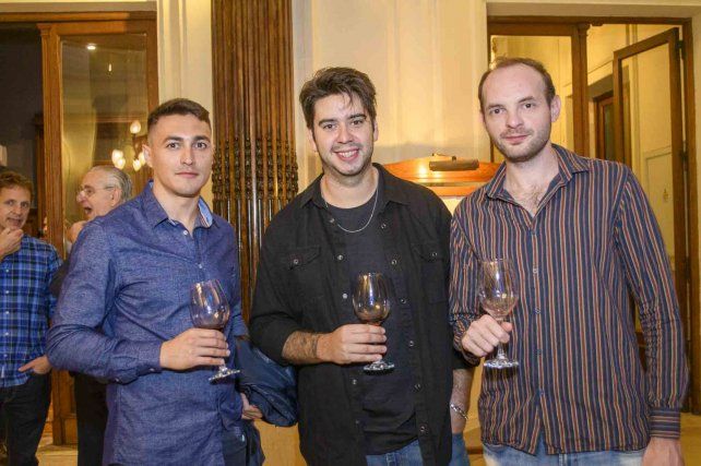 Federico de Armas, Andrés Gentile y Gonzalo Garcés
