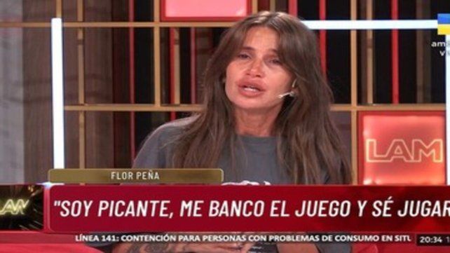 Florencia Peña dio sus declaraciones en el programa de Ángel de Brito y apuntó cotnra los periodistas