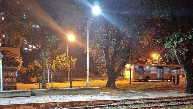 Trabajos de iluminación en la ciudad de Santa Fe