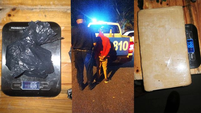 Joven arrestado con casi un kilo de marihuana&nbsp;