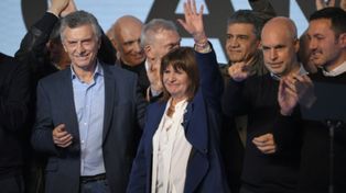Patricia Bullrich mostró la foto de unidad con Horacio Rodríguez Larreta y Mauricio Macri.