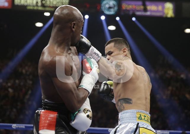 El santafesino Marcos René Chino Maidana ya disputa la pelea de su vida frente a Mayweather. EN VIVO