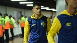 Francesco Lo Celso convirtó dos goles con la casaca auriazul.