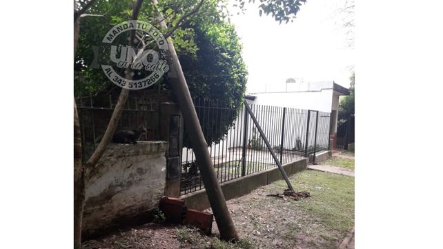 El agua alcanzó 80 centímetros en viviendas del barrio Paraná XIV