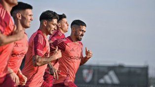 El plantel entrenó a las ordenes de Gallardo.