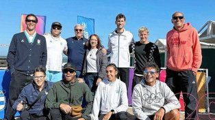 El santafesino Germán Chiaraviglio participó del evento en la playa, que lleva adelante el Comité Olímpico Argentino (COA).