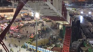 Mueren al menos 87 personas al desplomarse una pesada grúa en la Mezquita Sagrada