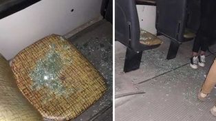 El ultimo incidente en Concepción del Uruguay afecto a un niño sentado en el colectivo.