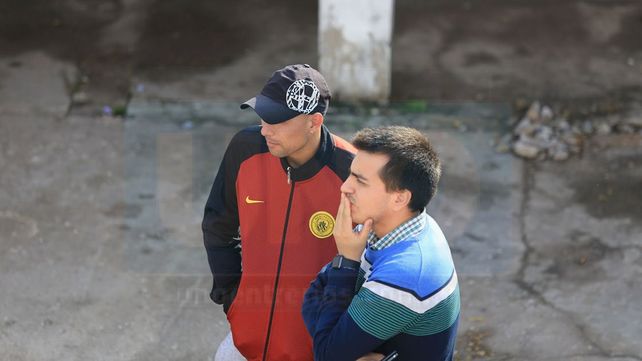 Se despidió. Jonathan Belforte estuvo presente ayer en el estadio Pedro Mutio para despedirse de sus excompañeros.&nbsp;