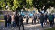 Sindicatos rosarinos salieron a protestar contra la desregulación de la marina mercante