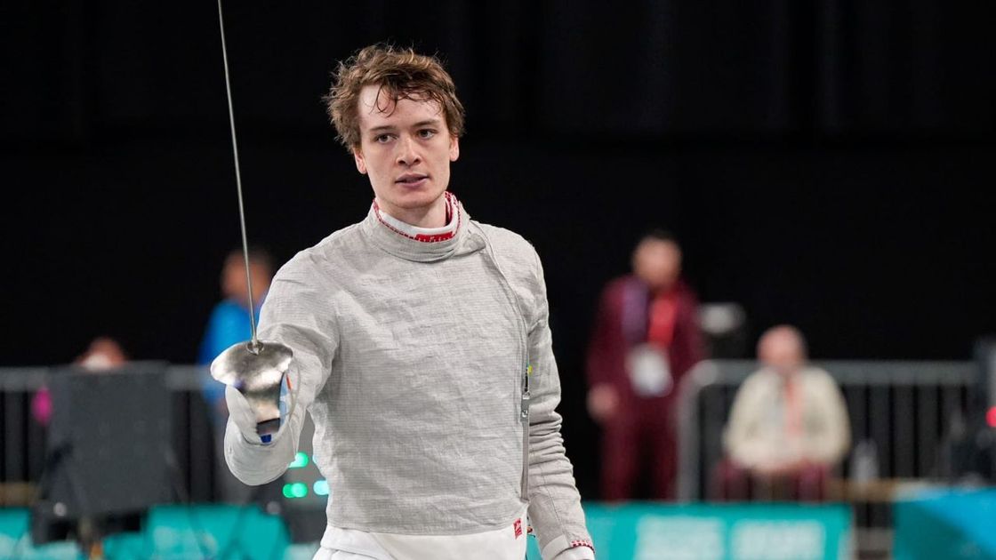 La primera medalla de oro de Argentina llegó con la esgrima. Pascual Di Tella se subió al escalón más alto del podio.