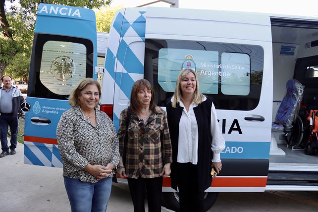 En Carlos Pellegrini el acto fue encabezado por la ministra de Salud
