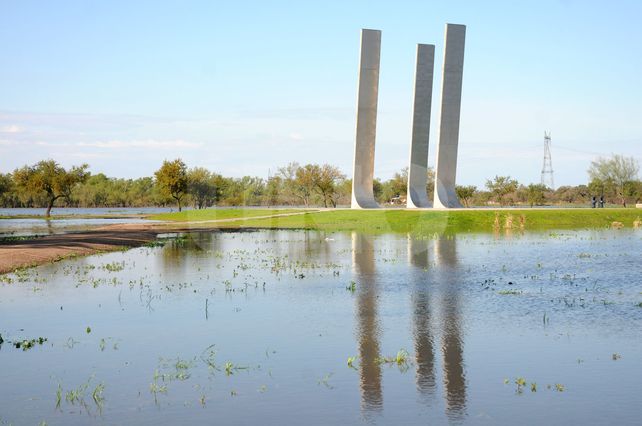 Convivencia con el río. Corral dijo que “en crecidas ordinarias parte del parque quedará bajo agua”.