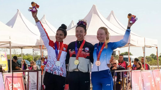 Ciclismo: Delfina Dibella ganó la primera medalla argentina en el tercer día de competición