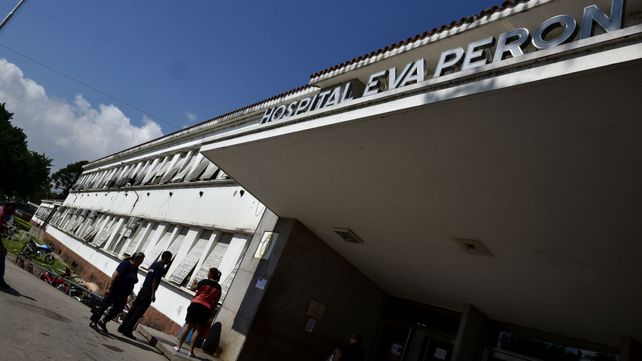 La víctima es atendida en el Hospital Eva Perón.&nbsp;