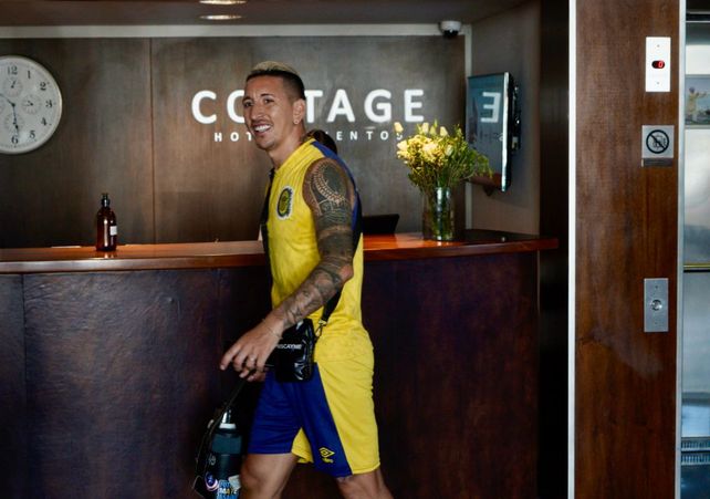 Damián Martínez viene se recupera de una lesión en la rodilla. También aprovechó para descansar.