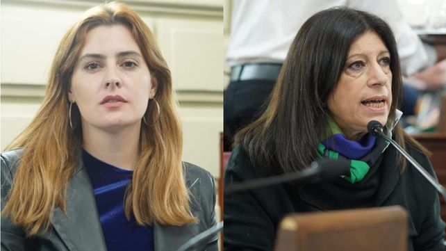 Las diputadas socialistas Lionella Cattalini y Clara García.